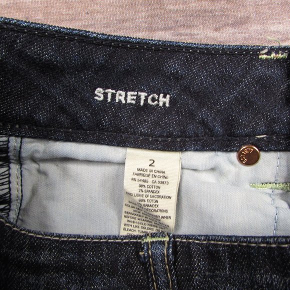 American Eagle AEO Raw Hem Booty Shorts Stretch 2 - Picture 4 of 7